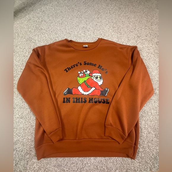 Great condition women’s XL funny Christmas Santa clause sweatshirt - Picture 1 of 3